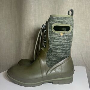 BOGS Womens Size 10 Boots Crandall Lace Waterproof Muck Insulated Neoprene